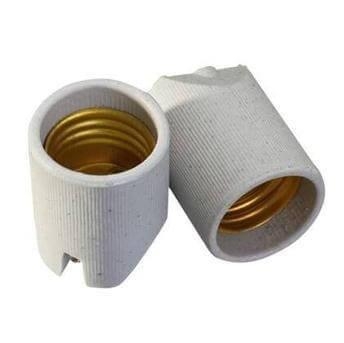 BOCAL PORCELANA LAMPADA CAMARIM BRANCO DISBRACON PHILBRA COD3653