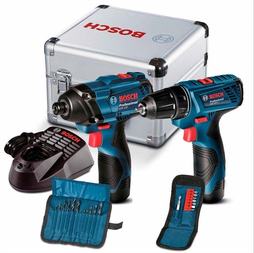COMBO GDR 120 LI + GSR 120 LI + MALETA DE ALUMÍNIO BOSCH