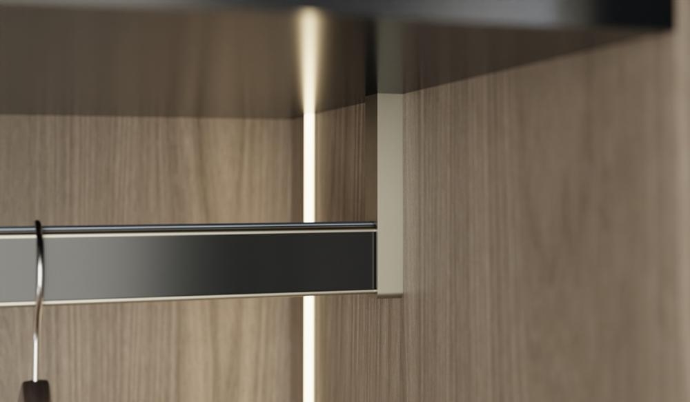 LINHA ELEGANCE TUBO CABIDEIRO ILUMINADO ALTERNATIVA