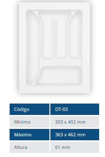 ORGANIZADOR DE GAVETAS 03 MOLD PLAST