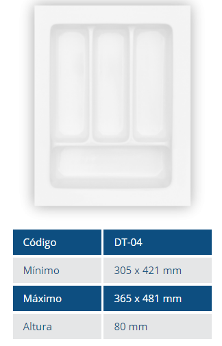 ORGANIZADOR DE GAVETAS 04 MOLD PLAST