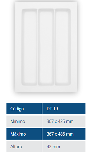ORGANIZADOR DE GAVETAS 19 MOLD PLAST