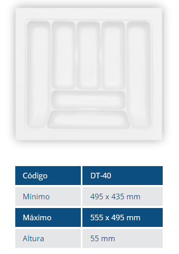ORGANIZADOR DE GAVETAS 40 MOLD PLAST