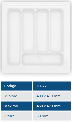 ORGANIZADOR DE GAVETAS 72 MOLD PLAST