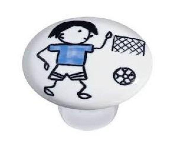 PUXADOR CERÂMICA MENINO GOL 1742 ITALYLINE