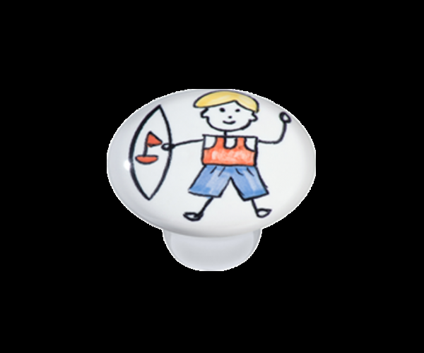 PUXADOR CERÂMICA MENINO SURF 1743 ITALYLINE