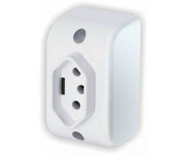 TOMADA PADRÃO SOBREPOR PARA MADEIRA 2P+T FAME