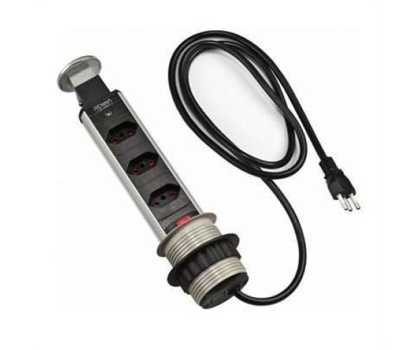 TORRE MULTIPLUG COM 3 TOMADAS RENNA