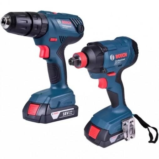 COMBO PARAFUSADEIRA GSB CHAVE IMPACTO + GDX 180 LI BOSCH