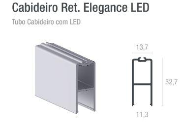 LINHA ELEGANCE TUBO CABIDEIRO ILUMINADO ALTERNATIVA