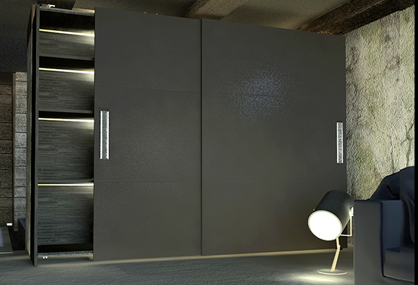 SISTEMA DOMINUS PARA PORTAS DE ARMARIO SUSPENSO ROMETAL